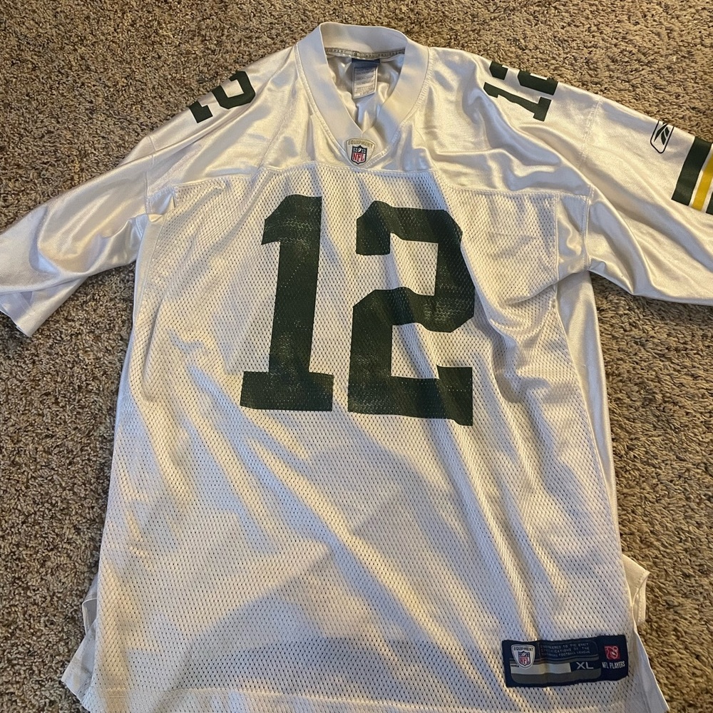 Green Bay Packers on the field, Reebok, Aaron Rodgers jersey size extra large